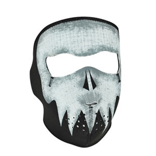 Balboa Full Mask, Neoprene, Glow In The Dark, Grey Skull 830802