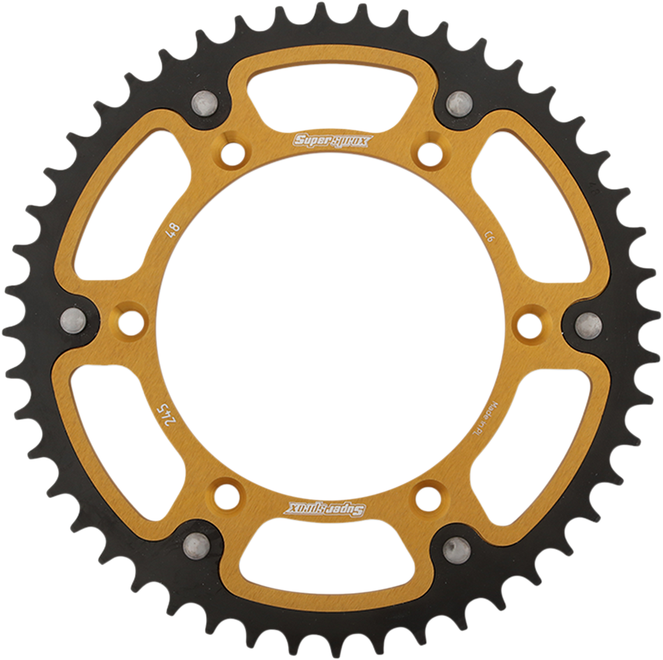 SUPERSPROX Stealth Rear Sprocket - 48 Tooth - Gold - Yamaha RST-245-48-GLD