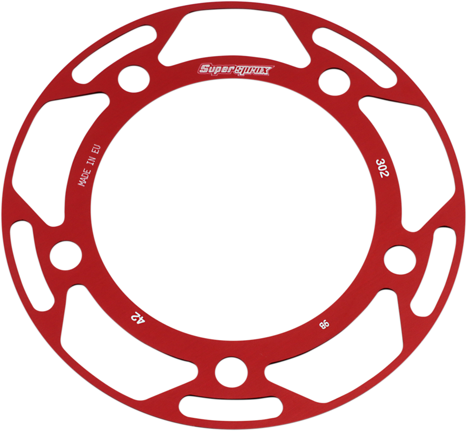 SUPERSPROX Edge Rear Sprocket Insert - Red RACD-302-42-RED