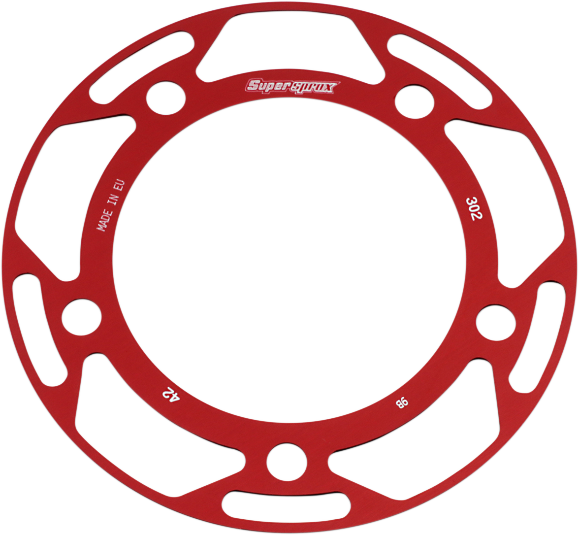 SUPERSPROX Edge Rear Sprocket Insert - Red RACD-302-42-RED