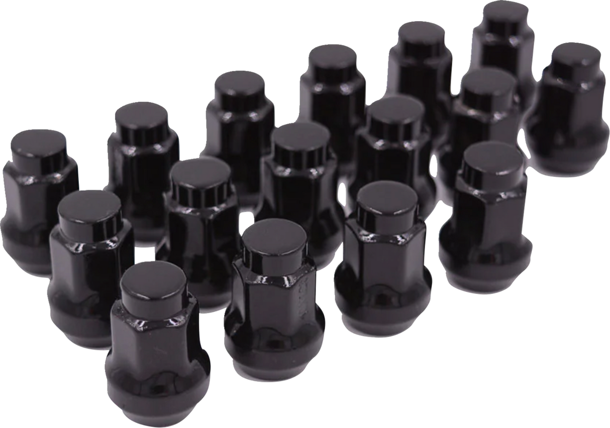 RACELINE WHEELS Lug Nuts - Conical - 3/8"-24 - Black ALUGB-13BX