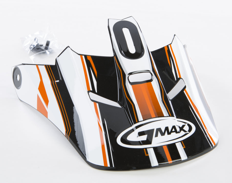 GMAX Gm-46.2 Traxxion Helmet Visor Black/Orange/White Xs-Sm G046223