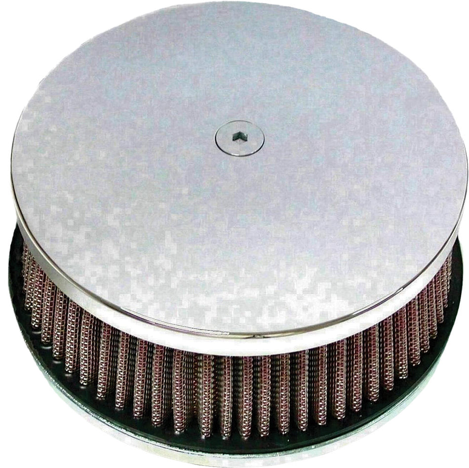 HARDDRIVE Round Air Cleaner Hp Classic Smooth Chrome 5-7/8" 120301