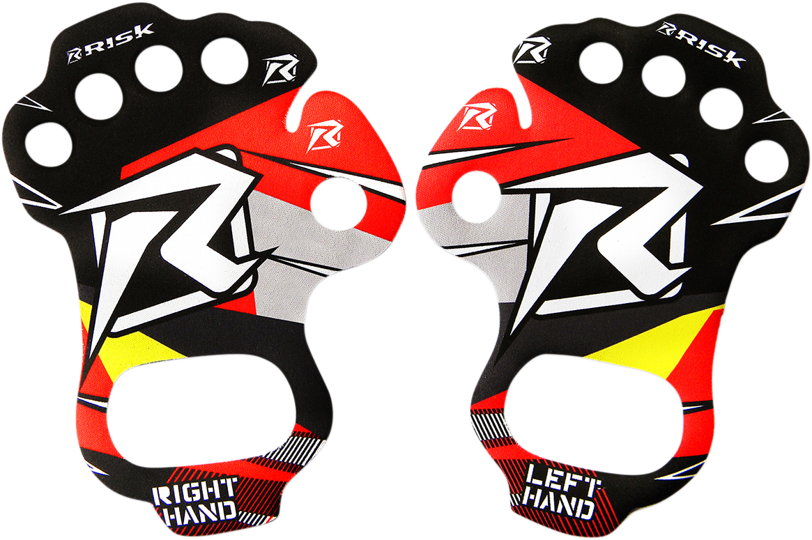 RISK RACING Palm Protectors - Red - Large 00111R