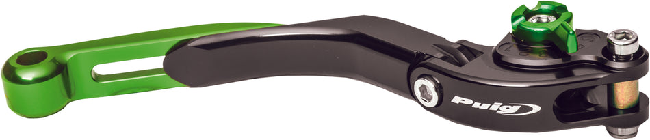 PUIG Lever Brake Black/Green Extendable Foldable 19VNV