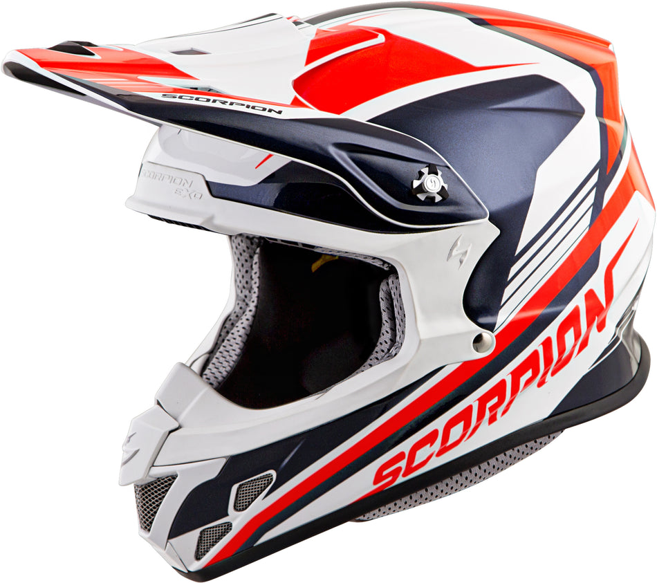 SCORPION EXO Vx-R70 Off-Road Helmet Ascend Neon Red/Blue Md 70-6714