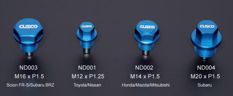 Cusco Neodymium Magnetic Drain Bolt - Honda/Mazda/Mitsubishi/Suzuki 00B 001 ND02