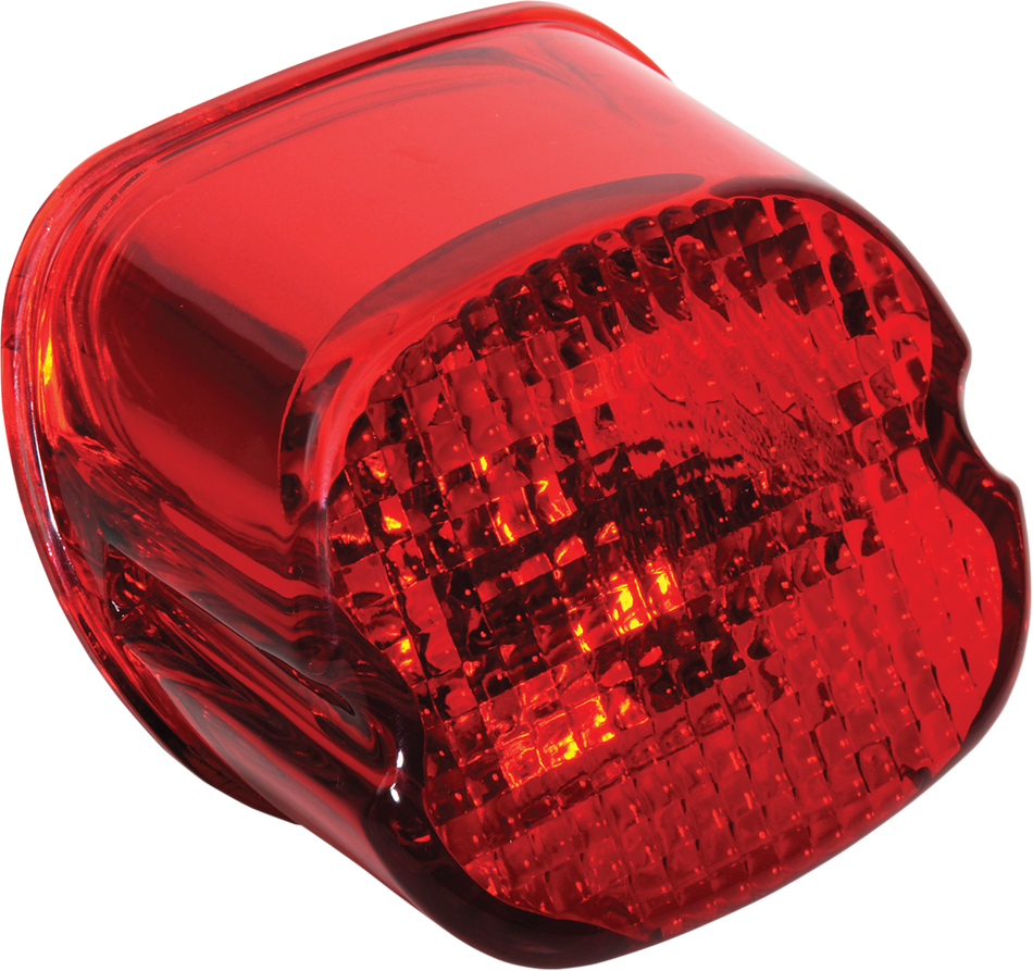 DRAG SPECIALTIES Taillight Lens - Bottom Tag Window - Red 12-0402D