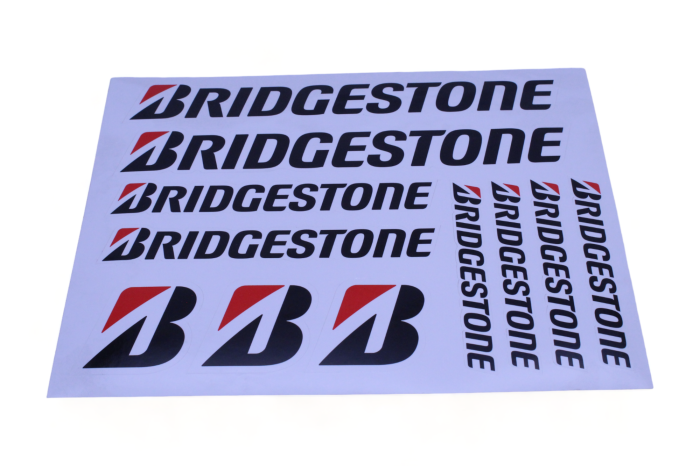 Bridgestone Tires Bridgestone Sticker Sheet 11 X 8.5 11 Stickers 835905