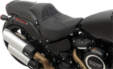 DRAG SPECIALTIES EZ-Solo Seat - Scorpion Stitch - Vinyl - FXFB '18-'22 ACT EZ-ON STYLE 0802-1128