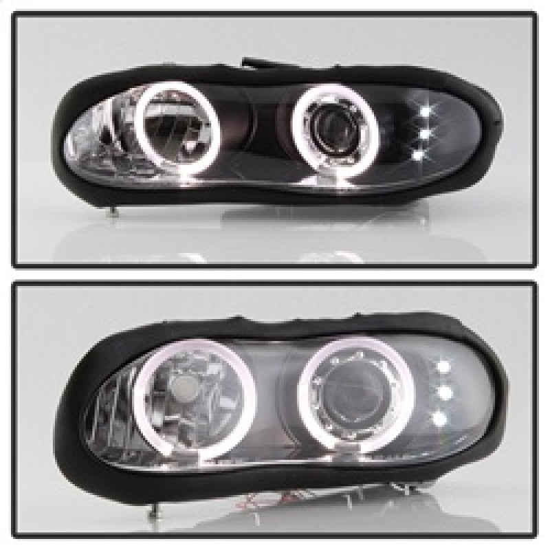 Spyder Chevy Camaro 98-02 Projector Headlights LED Halo LED Blk - Low H1 PRO-YD-CCAM98-HL-BK 5009234