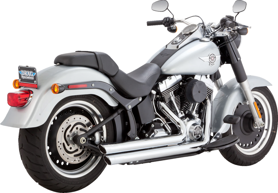 VANCE & HINES Big Shots Staggered Exhaust System - Chrome 17339