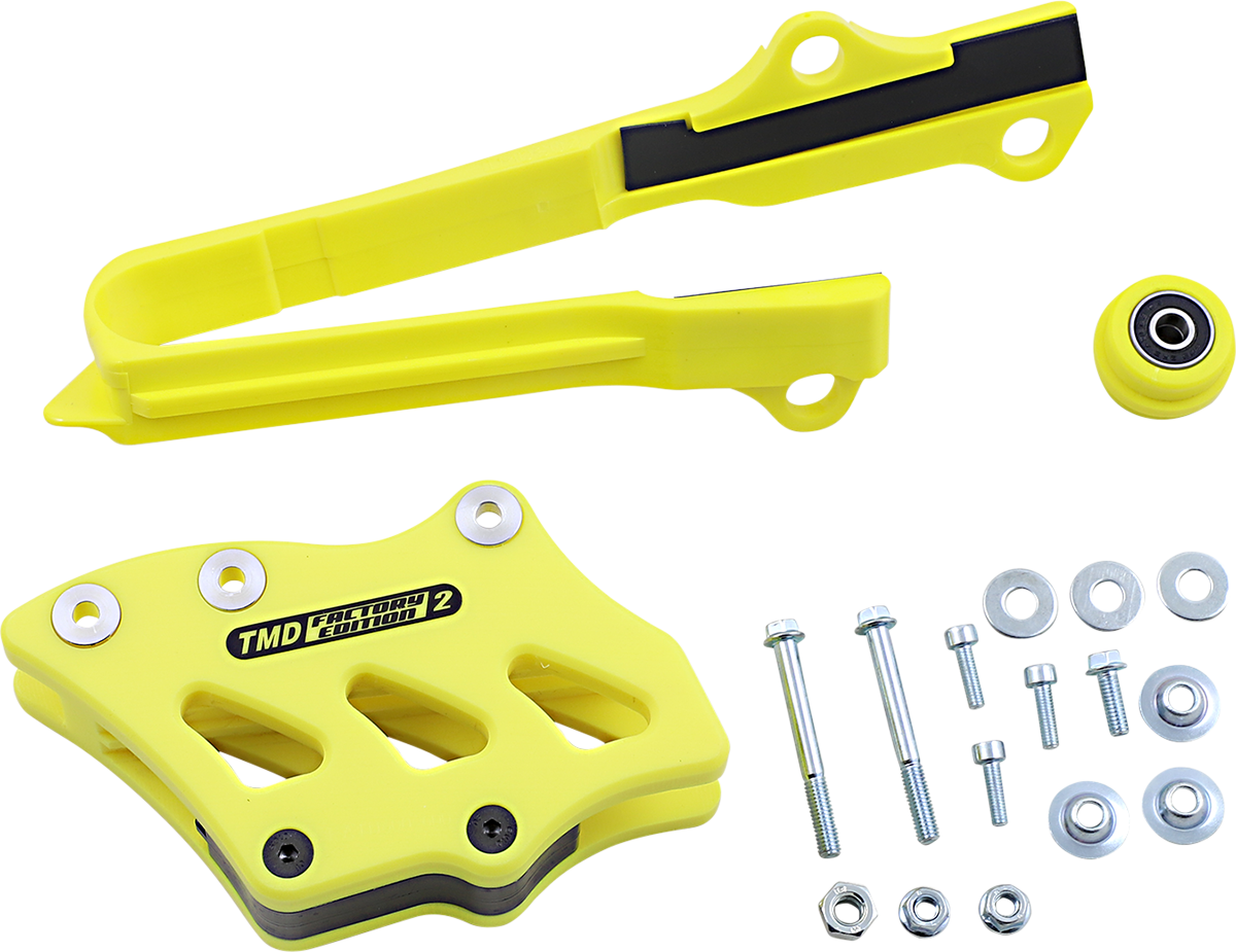 T.M. DESIGNWORKS Chain Guide/Slider - Suzuki - Yellow SCP-OR3-YL