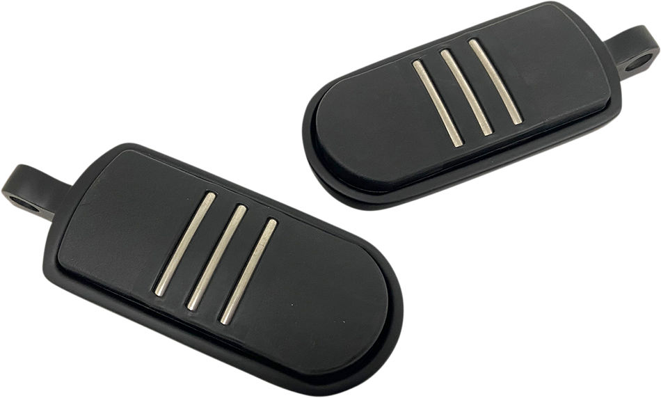 RIVCO PRODUCTS Custom Footpegs - Matte Black MV137MB
