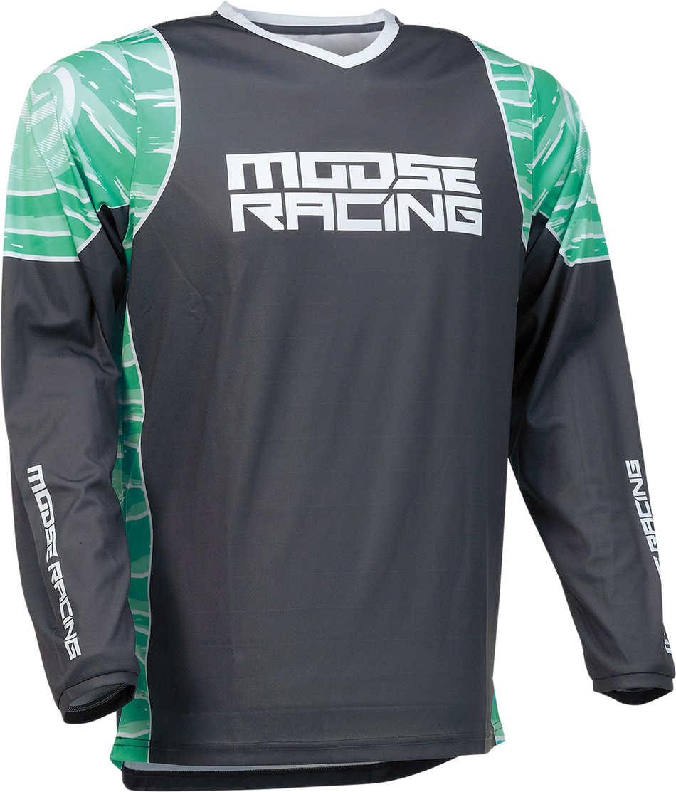Camiseta clasificatoria MOOSE RACING - Verde azulado/Gris - Pequeña 2910-6958