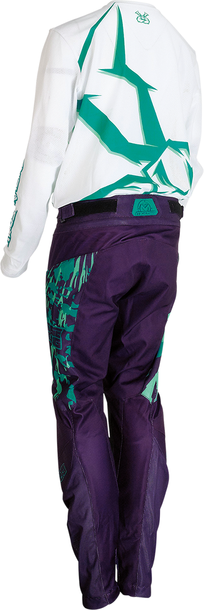 MOOSE RACING Pantalones Agroid para jóvenes - Púrpura/Verde azulado - 28 2903-2176 