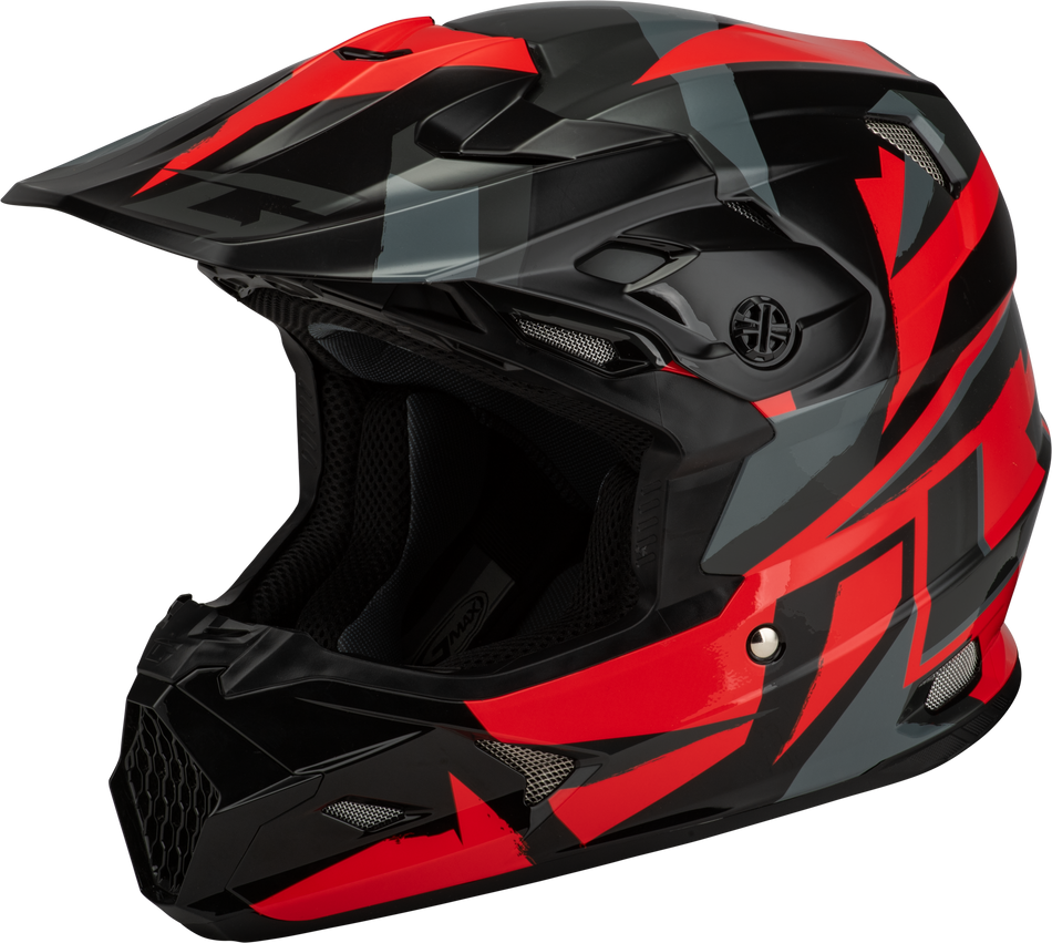 GMAX Mx-96 Splinter Helmet Black/Red 3x D3961159