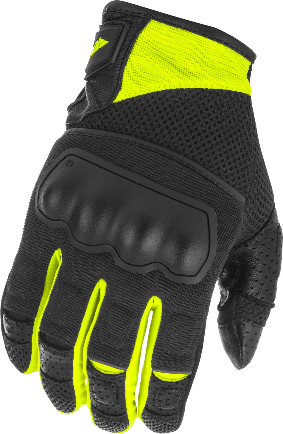 FLY RACING Coolpro Force Gloves Black/Hi-Vis Lg 476-4123L