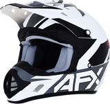 AFX FX-17 Helmet - Aced - Matte White/White - Medium 0110-6495