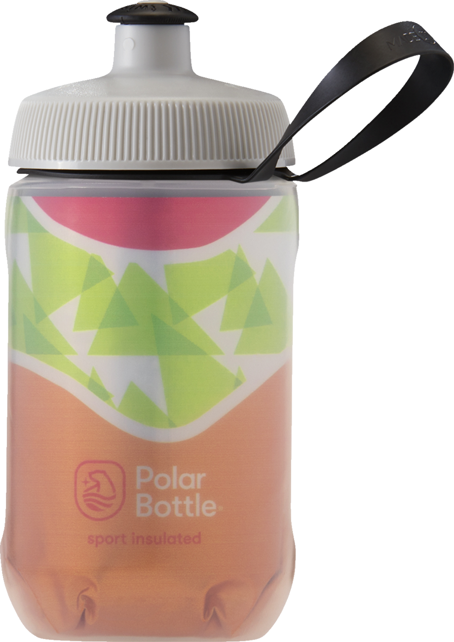 POLAR BOTTLE Kids Sport Insulated Bottle - Daybreak - Tiger Orange - 12 oz. INS12OZ05