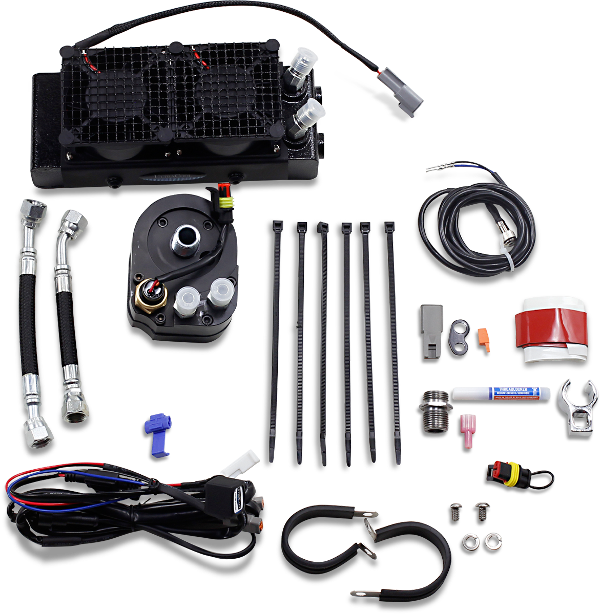 ULTRACOOL Naked Oil Cooler Kit - Black SMT-4