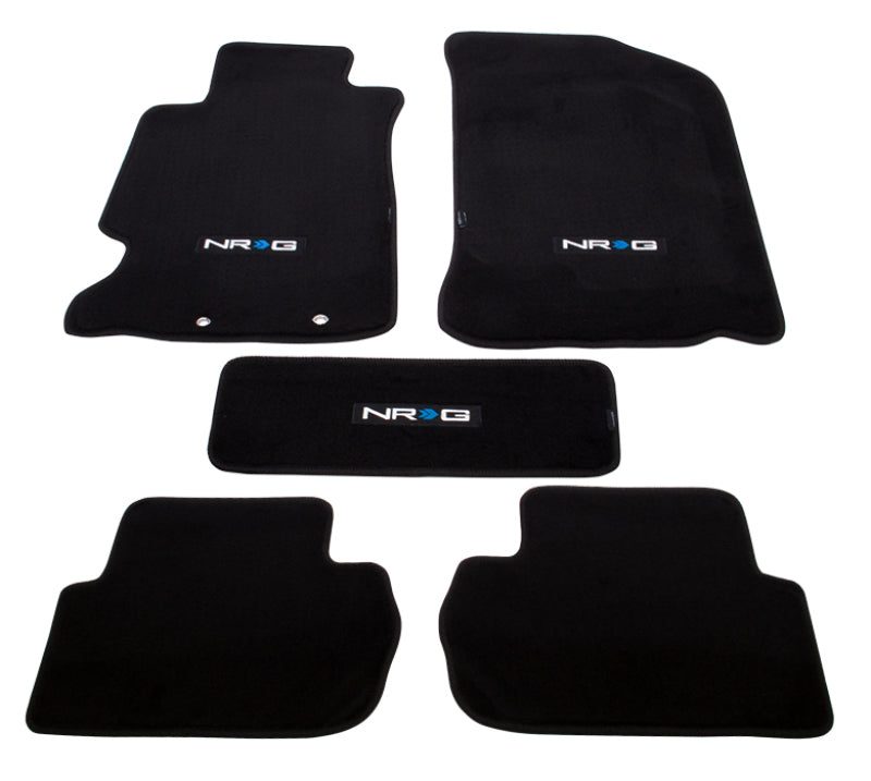 NRG Floor Mats - 02-06 Acura RSX (NRG Logo) - 5pc. FMR-220NRG