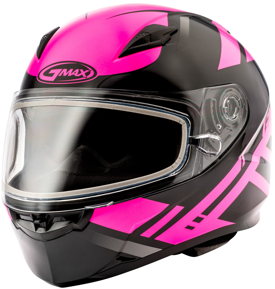GMAX Ff-49 Full-Face Berg Snow Helmet Black/Pink Xl G2493407 TC-14