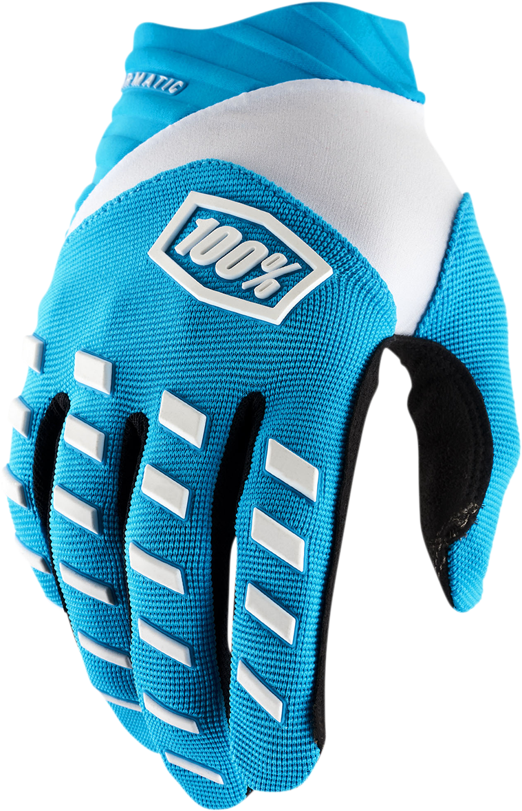 100% Airmatic Gloves - Blue - Medium 10000-00006