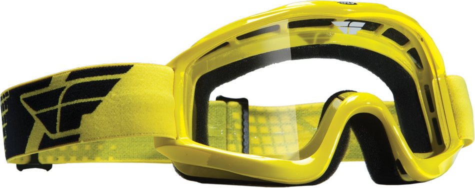 FLY RACING Focus Adult Goggle Yellow W/Cl Ear Lens 37-2206