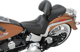 Asiento individual SADDLEMEN Dominator - Cosido - Negro con costuras grises - FLSTC/N '06-'17 806-15-0042 