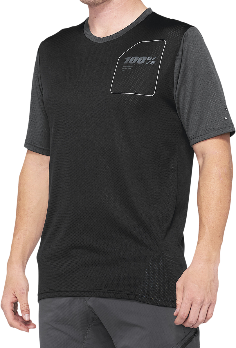 100% Ridecamp Trikot - Anthrazit/Schwarz - XL 40027-00008