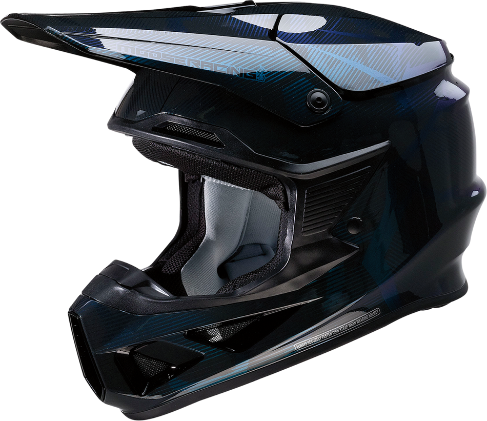 MOOSE RACING F.I. Helmet - Agroid Camo - MIPS® - Iridescent Blue - Medium 0110-7754