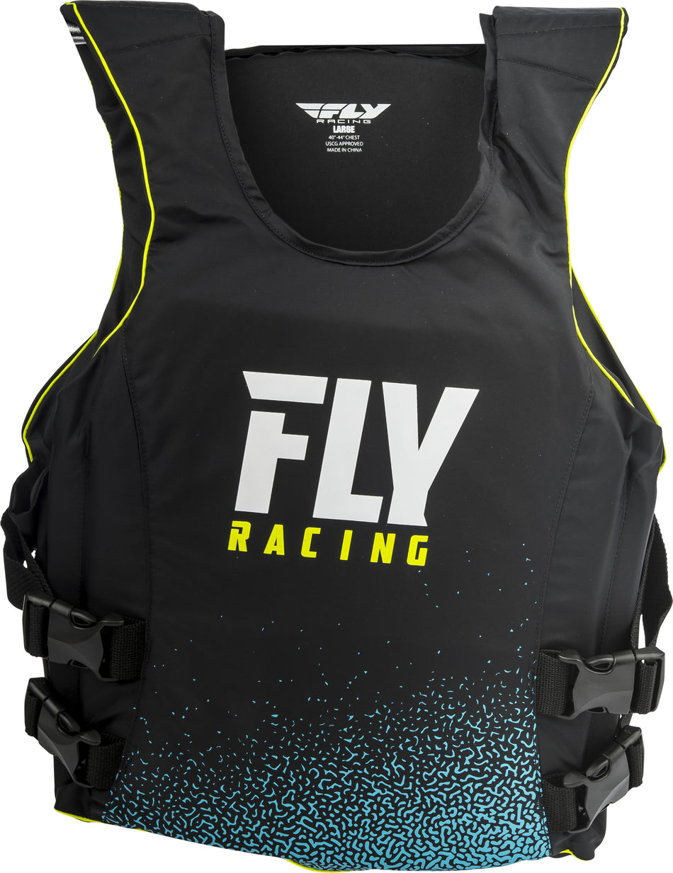 FLY RACING Nylon Life Jacket Pullover Black/Blue Md 113024-700-030-18