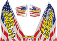 PRO CIRCUIT T-6 Decal - Stars and Stripes DC22T6-SS