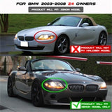 Spyder BMW Z4 03-08 Projector Headlights Xenon/HID Model Only - LED Halo Black PRO-YD-BMWZ403-HID-BK 5029676