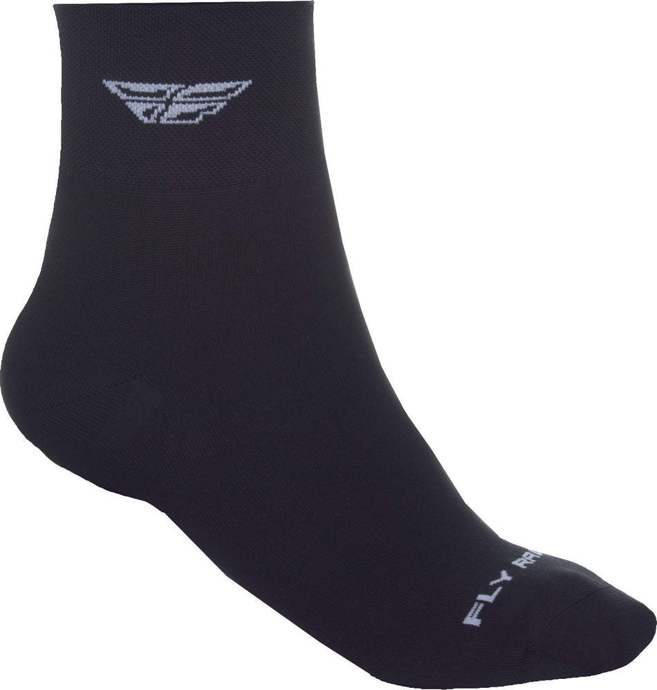 FLY RACING Shorty Socks Black/White Lg/Xl 350-0380L