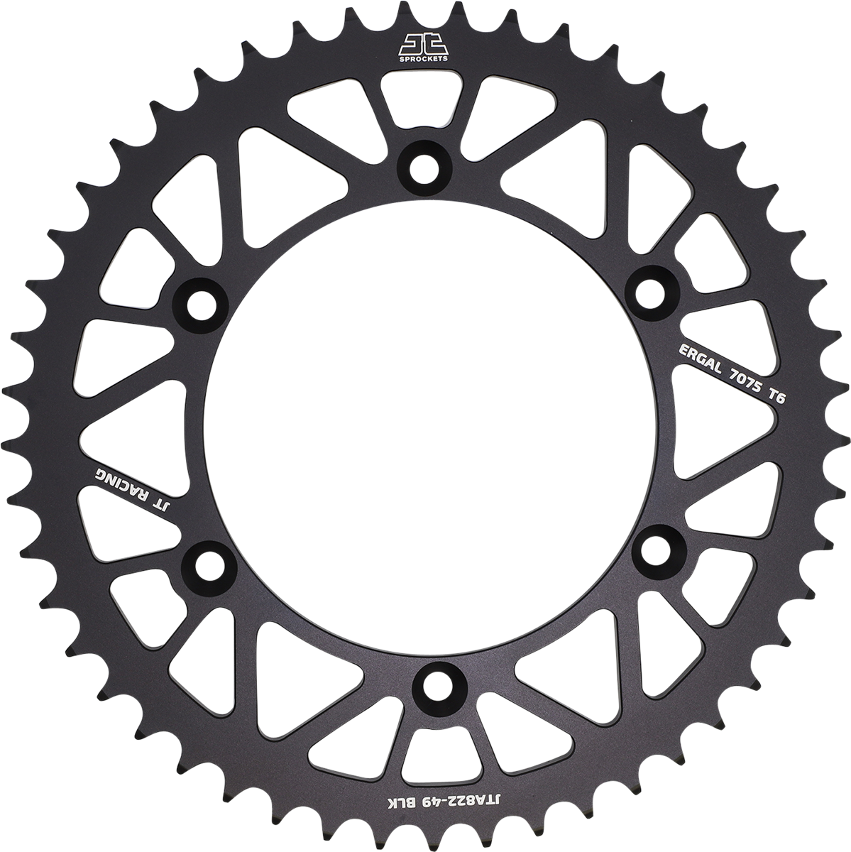 JT SPROCKETS Rear Sprocket - 520 - Black - 49 Tooth JTA822.49BLK