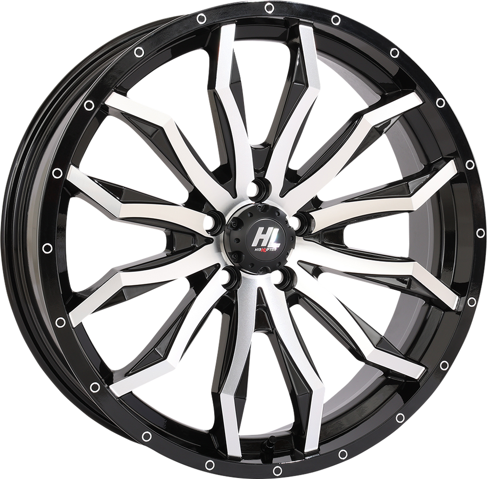 HIGH LIFTER Wheel - HL21 - Front/Rear - Gloss Black w/Machined - 20x7 - 4/156 - 4+3 (+10 mm) 20HL21-1156