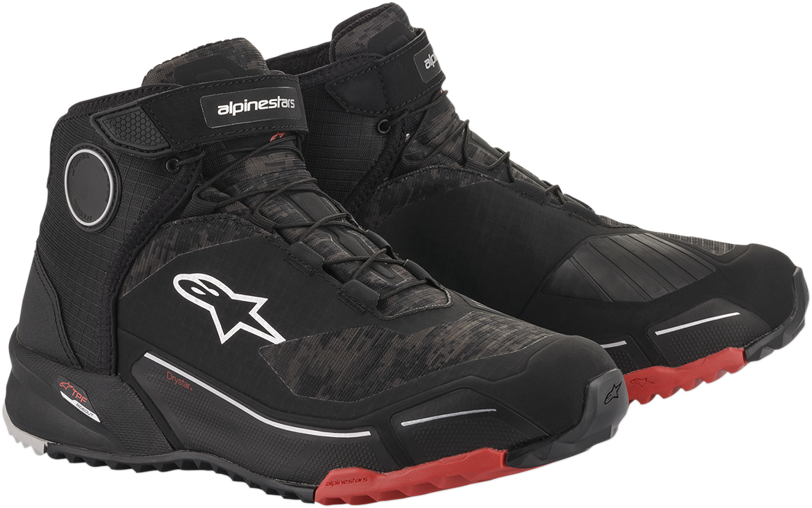 ALPINESTARS CR-X Drystar® Shoes - Black Camo/Red - US 9.5 26118209940