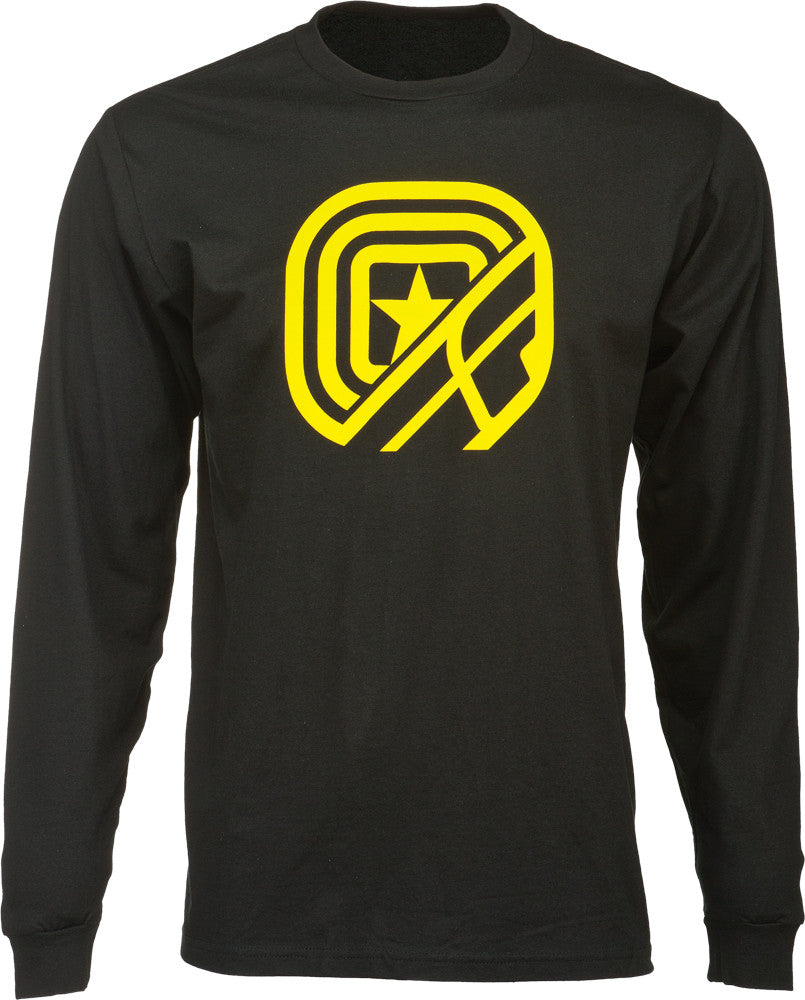 FLY RACING Rising Star L/S Tee Black/Yellow S 352-4050S