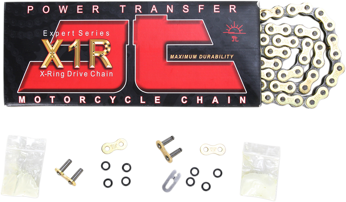 JT CHAINS 520 X1R - Heavy Duty X-Ring Sealed Drive Chain - GB - 114 Links JTC520X1RGB114D