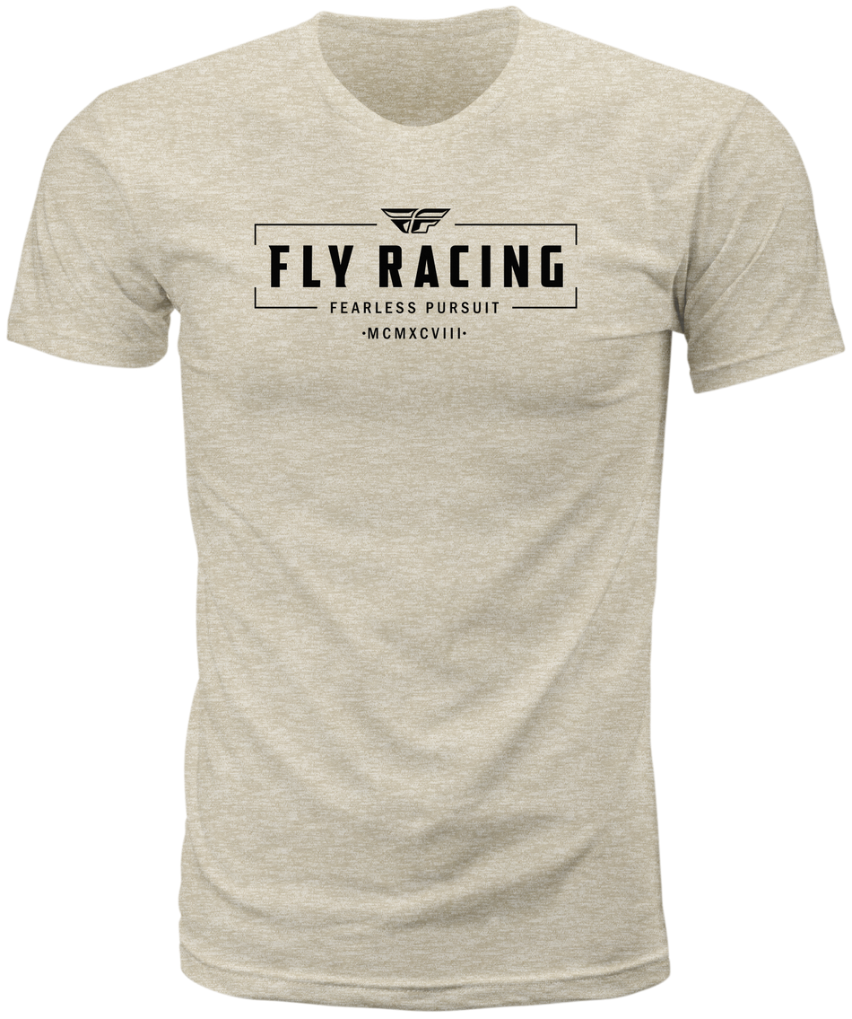 FLY RACING Fly Motto Tee Natural Md 352-0064M