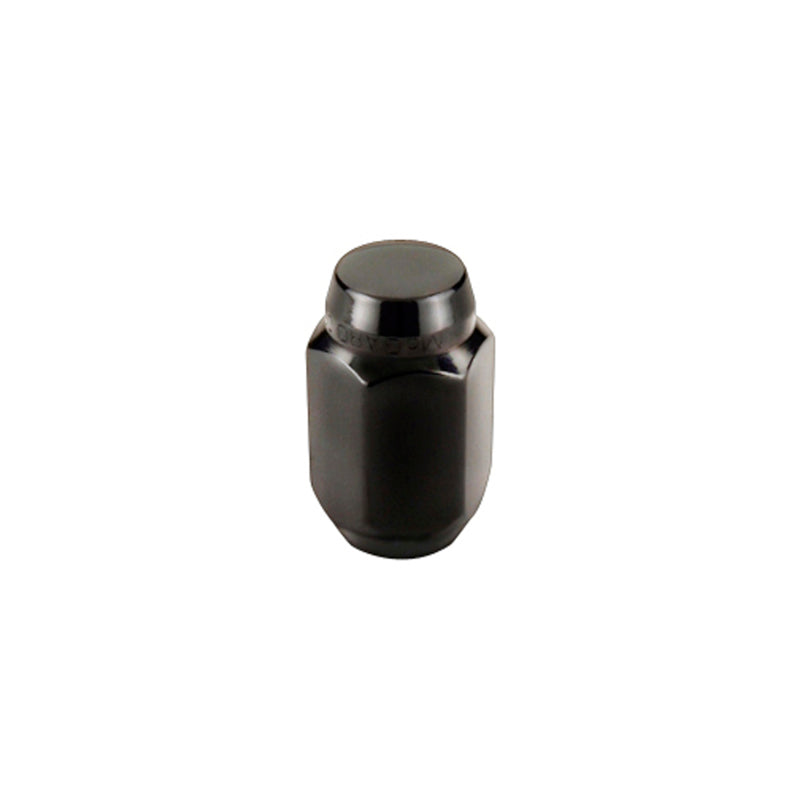 McGard Hex Lug Nut (Cone Seat) M12X1.5 / 13/16 Hex / 1.5in. Length (4-pack) - Black 64031