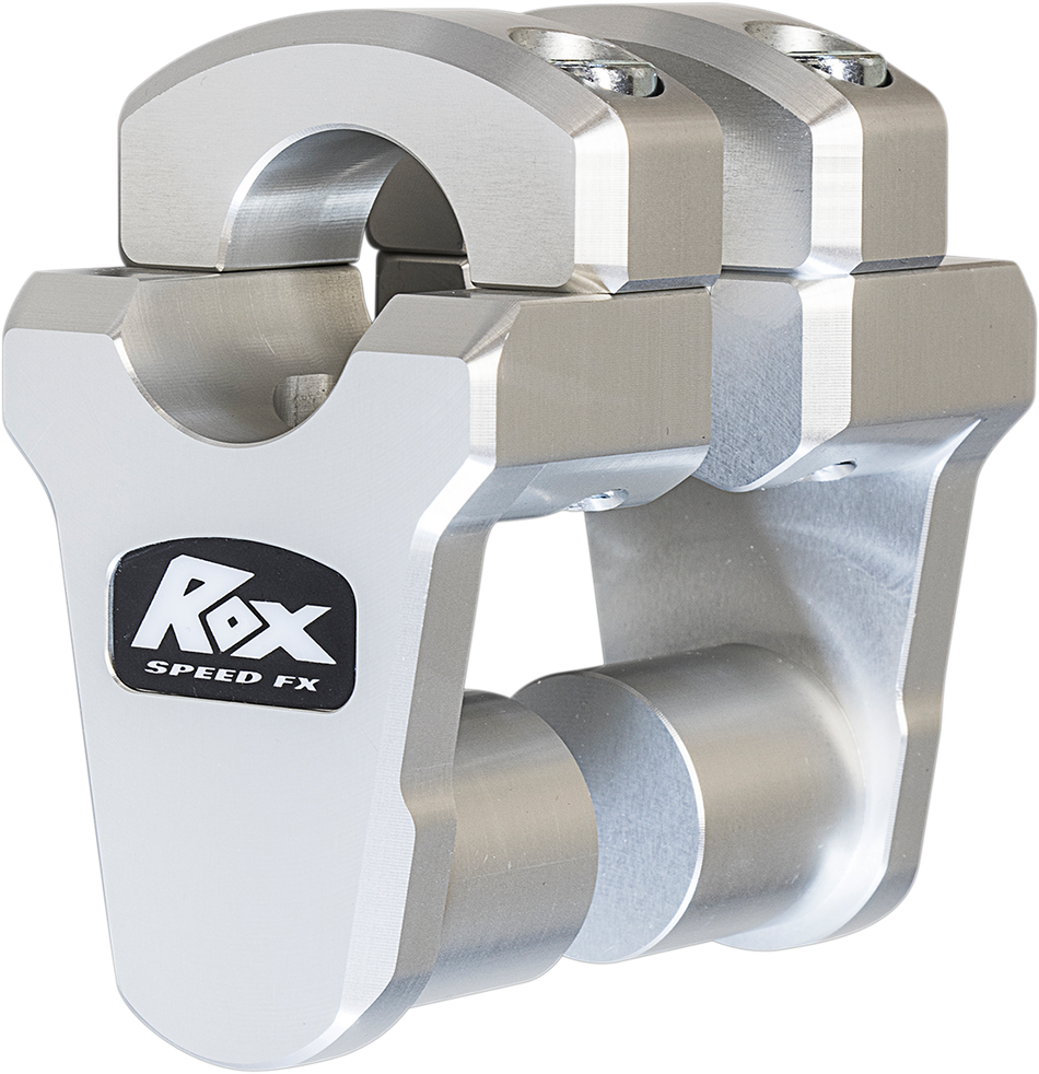 ROX SPEED FX Risers - Pivoting - 2" - Oversized Handlebars - Clear Anodized 1R-P2PPA