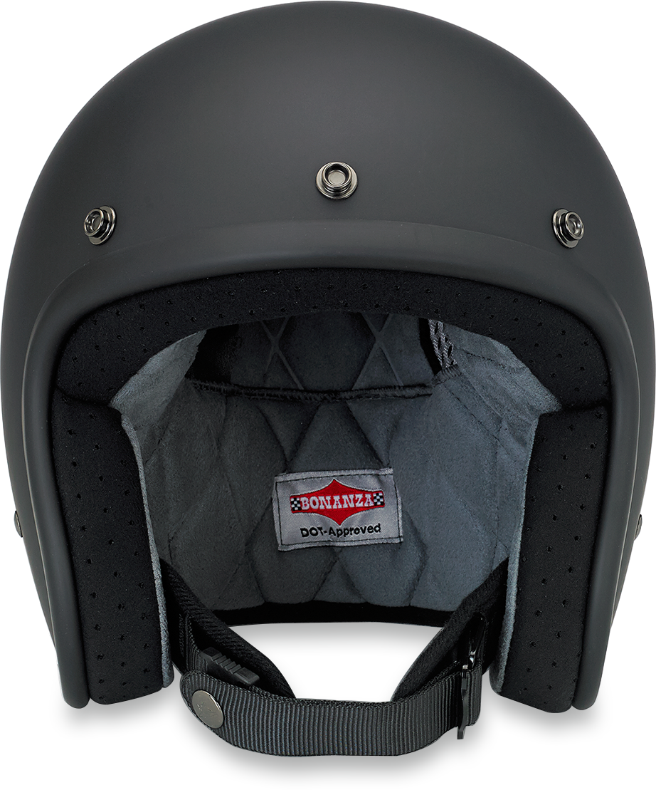 BILTWELL Bonanza Helmet - Flat Black - Small 1001-201-202