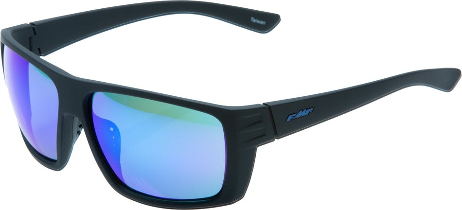 FMF VISION Pit Stop Sunglass Mt Blk / Blue Mirror F-61507-250-01