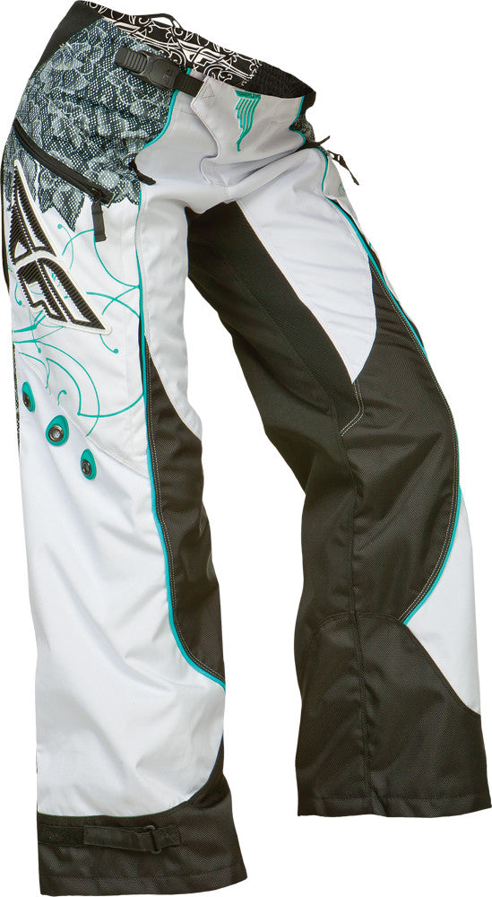 FLY RACING Women's Kinetic Over-Boot Pant Teal/White Sz 20 368-63400