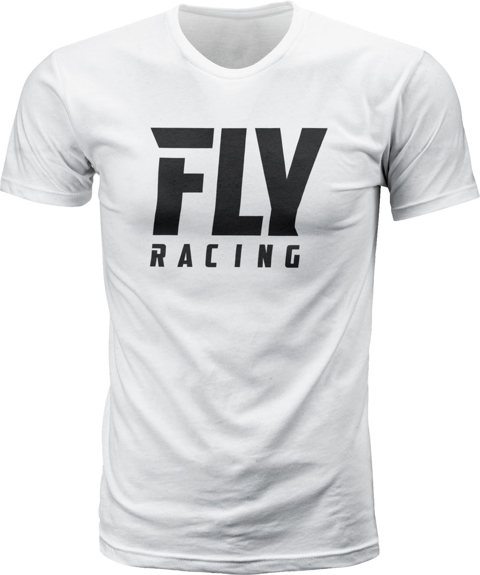 FLY RACING Fly Logo Tee White Lg White Lg 352-1174L