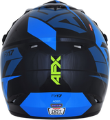 AFX FX-17 Helmet - Aced - Blue/Lime - Large 0110-6501