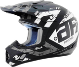 AFX FX-17 Helmet - Attack - Matte Black/Silver - XS 0110-7142